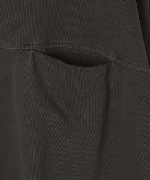 LEPSIM(レプシィム)の「ピグメントBIGT 670140(Tシャツ/カットソー・レディース・カーキ/オレンジ/オフホワイト/チャコールグレー・FREE)」の17枚目の写真
