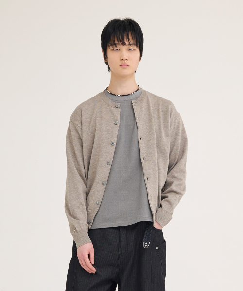 AKECII(アケシ)の「アンディソフトカーディガン_モカ(カーディガン/ボレロ・メンズ・その他・MEDIUM/LARGE)」の5枚目の写真