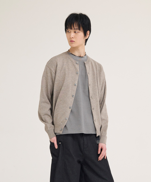AKECII(アケシ)の「アンディソフトカーディガン_モカ(カーディガン/ボレロ・メンズ・その他・MEDIUM/LARGE)」の6枚目の写真