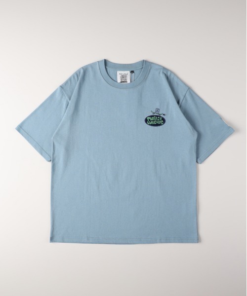 Right-on(ライトオン)の「グラフィックプリントTシャツ(Tシャツ/カットソー・メンズ・サックスブルー/ホワイト/ブラック・S/L/XL/M)」の6枚目の写真
