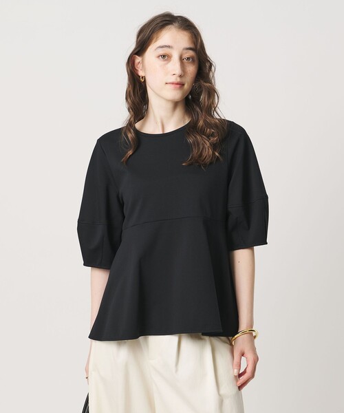 ポンチ ペプラム ショートスリーブ カットソー（Tシャツ/カットソー