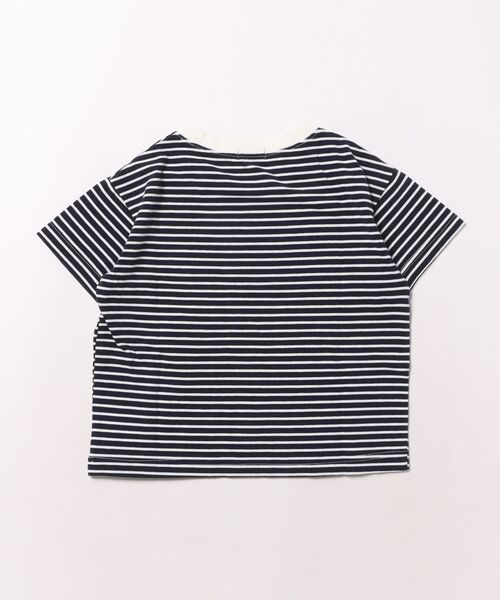 Daddy Oh Daddy（ダディーオーダディー）の「【ジュニア・スクールサイズあり】ボーダー半袖Tシャツ（Tシャツ/カットソー・キッズ・ブラック/ネイビー・100/110/120/130/140/150/160）」の11枚目の写真
