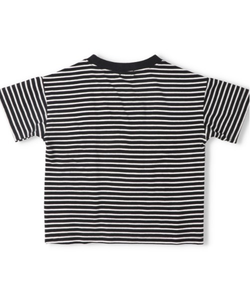 Daddy Oh Daddy（ダディーオーダディー）の「【ジュニア・スクールサイズあり】ボーダー半袖Tシャツ（Tシャツ/カットソー・キッズ・ブラック/ネイビー・100/110/120/130/140/150/160）」の3枚目の写真