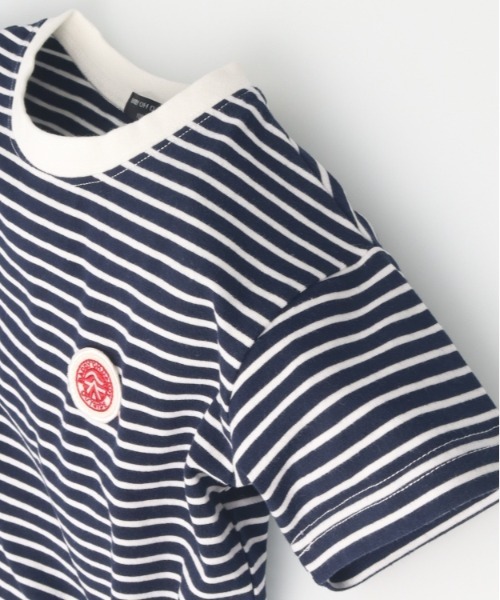 Daddy Oh Daddy（ダディーオーダディー）の「【ジュニア・スクールサイズあり】ボーダー半袖Tシャツ（Tシャツ/カットソー・キッズ・ブラック/ネイビー・100/110/120/130/140/150/160）」の4枚目の写真