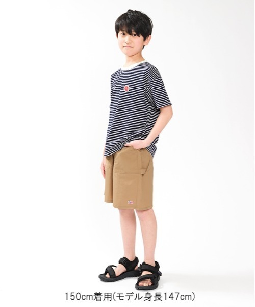 Daddy Oh Daddy（ダディーオーダディー）の「【ジュニア・スクールサイズあり】ボーダー半袖Tシャツ（Tシャツ/カットソー・キッズ・ブラック/ネイビー・100/110/120/130/140/150/160）」の9枚目の写真