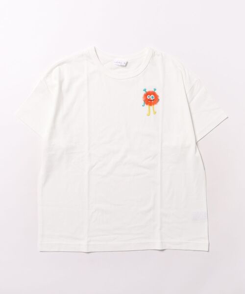 ジュニアサイズ]カラーパレット刺しゅう接触冷感Tシャツ（Tシャツ 