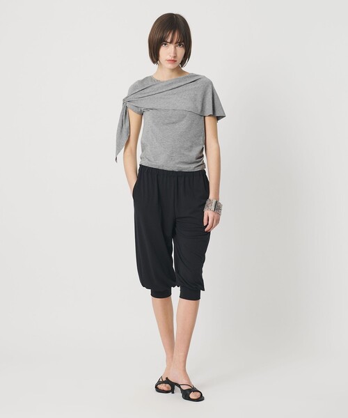 ATTISESSION(アティセッション)の「<ATTISESSION>レイヤード ラップ Tシャツ(Tシャツ/カットソー・レディース・グレー系/オフホワイト・FREE)」の17枚目の写真