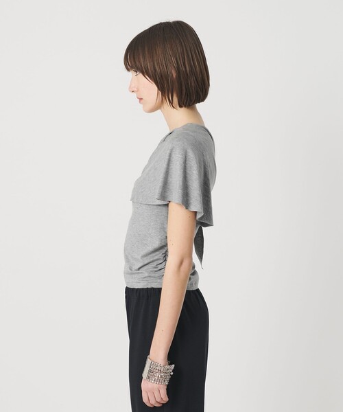 ATTISESSION(アティセッション)の「<ATTISESSION>レイヤード ラップ Tシャツ(Tシャツ/カットソー・レディース・グレー系/オフホワイト・FREE)」の20枚目の写真