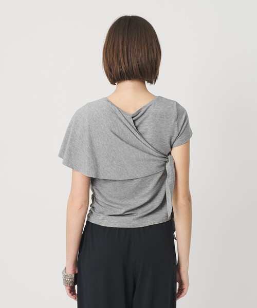 ATTISESSION(アティセッション)の「<ATTISESSION>レイヤード ラップ Tシャツ(Tシャツ/カットソー・レディース・グレー系/オフホワイト・FREE)」の21枚目の写真
