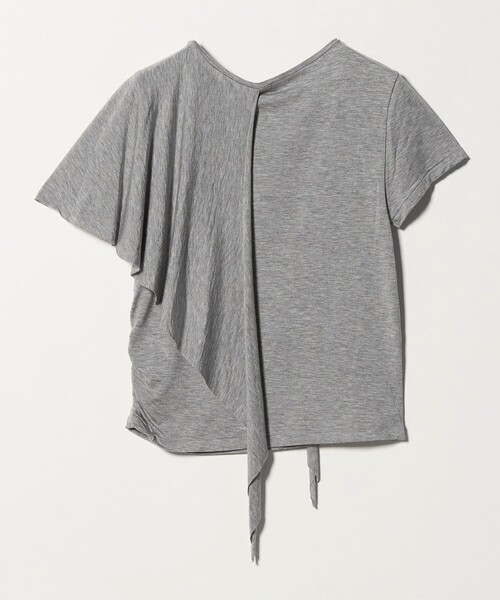 ATTISESSION(アティセッション)の「<ATTISESSION>レイヤード ラップ Tシャツ(Tシャツ/カットソー・レディース・グレー系/オフホワイト・FREE)」の13枚目の写真