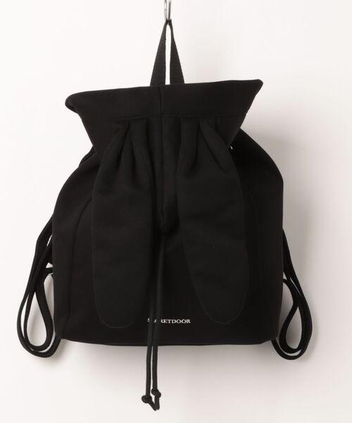 SecretDoor（シークレットドア）の「［Secret Door シークレットドア］500mlペットボトル対応！うさみみ フードデザイン リュック（バックパック/リュック・レディース・ブラック/ピンク/ホワイト・FREE）」の3枚目の写真