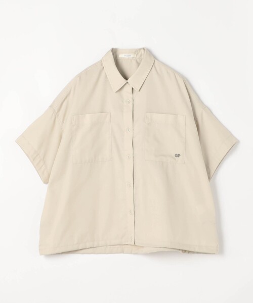 Grand PARK(グランドパーク)の「ドロスト付き 半袖シャツ(シャツ/ブラウス・レディース・カーキ/サックスブルー/ベージュ・FREE)」の7枚目の写真