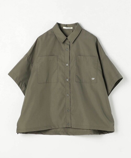 Grand PARK(グランドパーク)の「ドロスト付き 半袖シャツ(シャツ/ブラウス・レディース・カーキ/サックスブルー/ベージュ・FREE)」の8枚目の写真