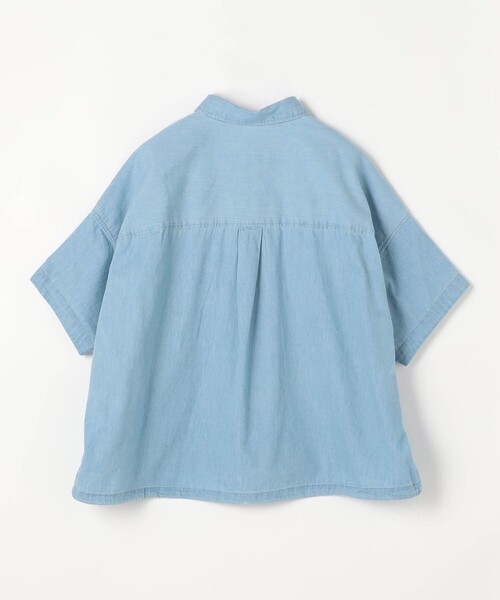 Grand PARK(グランドパーク)の「ドロスト付き 半袖シャツ(シャツ/ブラウス・レディース・カーキ/サックスブルー/ベージュ・FREE)」の10枚目の写真