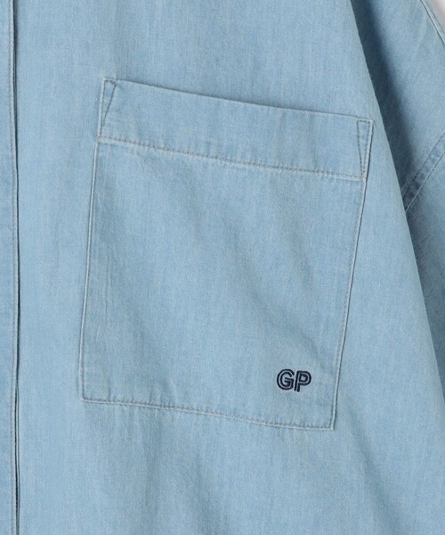Grand PARK(グランドパーク)の「ドロスト付き 半袖シャツ(シャツ/ブラウス・レディース・カーキ/サックスブルー/ベージュ・FREE)」の12枚目の写真