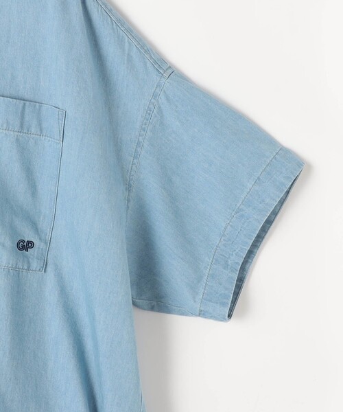 Grand PARK(グランドパーク)の「ドロスト付き 半袖シャツ(シャツ/ブラウス・レディース・カーキ/サックスブルー/ベージュ・FREE)」の13枚目の写真