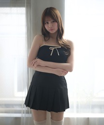 Bicolor ribbon ellis knit camisole / バイカラーエリスリボンニットキャミソール