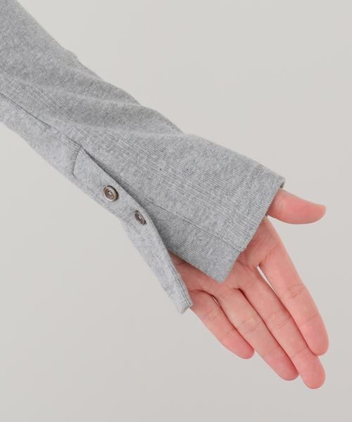 MILLER(ミラー)の「miller/ミラー SLOBE別注 HOODIE Cardigan(カーディガン/ボレロ・レディース・レッド/ホワイト/ライトグレー・FREE)」の7枚目の写真