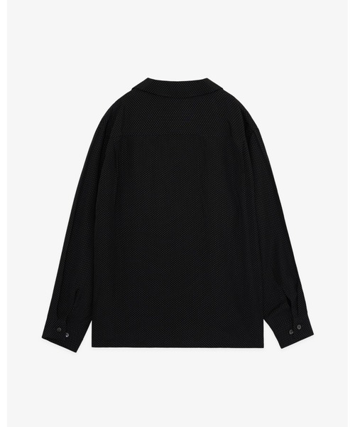 FRONT 11201(フロントワンワントゥーオーワン)の「Classic Dot Open Collar Shirt(シャツ/ブラウス・メンズ・ホワイト/ブラック・M/L/XL)」の4枚目の写真