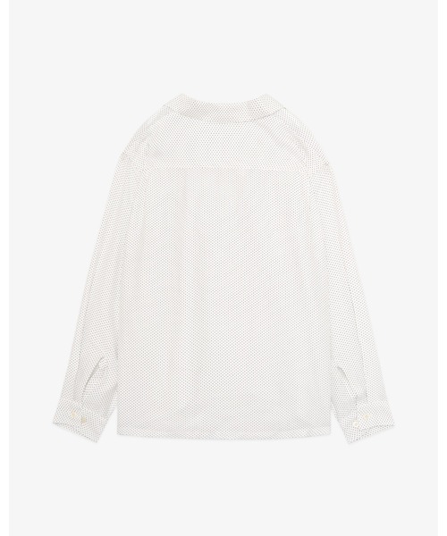 FRONT 11201(フロントワンワントゥーオーワン)の「Classic Dot Open Collar Shirt(シャツ/ブラウス・メンズ・ホワイト/ブラック・M/L/XL)」の6枚目の写真