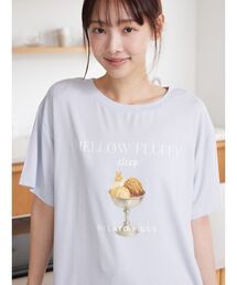 gelato pique（ジェラートピケ）の「【接触冷感】COOLレーヨンデザートロゴTシャツ（ルームウェア/パジャマ）」