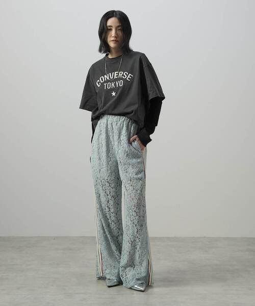 CONVERSE TOKYO(コンバーストウキョウ)の「SIDE LINE LACE PANTS(その他パンツ・レディース・ブラック/ブルー・FREE)」の9枚目の写真