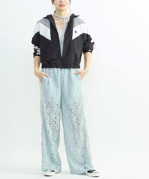 CONVERSE TOKYO(コンバーストウキョウ)の「SIDE LINE LACE PANTS(その他パンツ・レディース・ブラック/ブルー・FREE)」の13枚目の写真