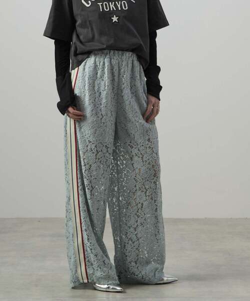 CONVERSE TOKYO(コンバーストウキョウ)の「SIDE LINE LACE PANTS(その他パンツ・レディース・ブラック/ブルー・FREE)」の19枚目の写真