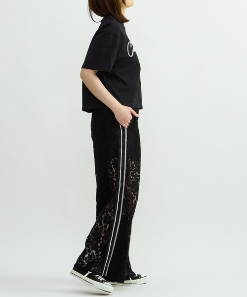 CONVERSE TOKYO(コンバーストウキョウ)の「SIDE LINE LACE PANTS(その他パンツ・レディース・ブラック/ブルー・FREE)」の6枚目の写真