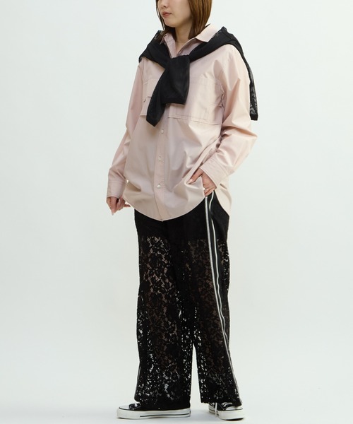 CONVERSE TOKYO(コンバーストウキョウ)の「SIDE LINE LACE PANTS(その他パンツ・レディース・ブラック/ブルー・FREE)」の8枚目の写真