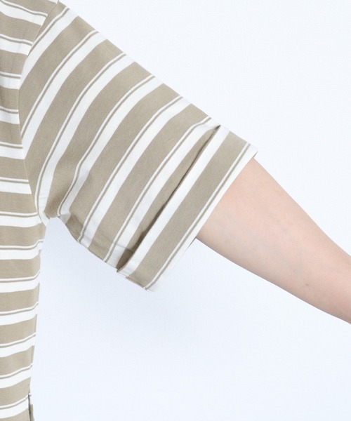 cepo(セポ)の「レースアップデザイン 半袖ラガーTee(ポロシャツ・レディース・ベージュ系その他/ブラック/オフホワイト・M)」の10枚目の写真