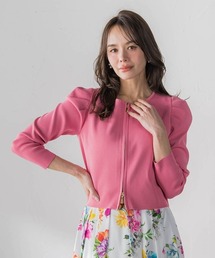 パフスリーブ」に該当するカーディガン/ボレロ（長袖）ファッション