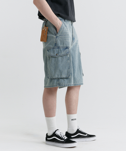 MAGOODGAN(メックウッドガン)の「バーナード7917カーゴライトインディゴバermudaショーツパンツ(その他パンツ・レディース・その他・26/28/30/32/34)」の4枚目の写真