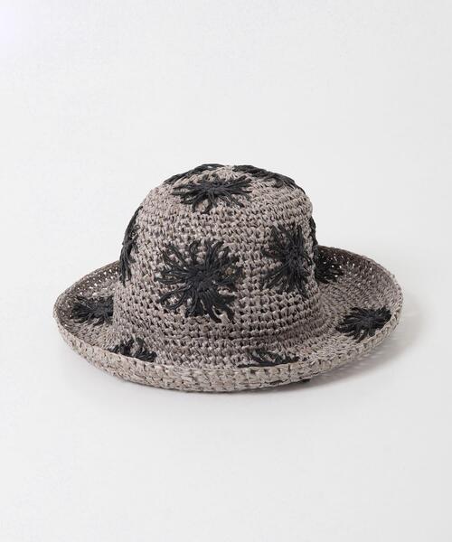 URBAN RESEARCH DOORS(アーバンリサーチドアーズ)の「花柄ハット(ハット・レディース・グレー・-)」の4枚目の写真