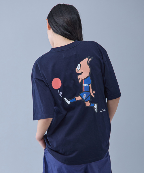 PARIS SAINT-GERMAIN(パリサンジェルマン)の「JEAN JULIEN x PSG TEE 2(Tシャツ/カットソー・メンズ・ブラック/ネイビー/ホワイト/ライトグレー・SMALL/MEDIUM/LARGE)」の4枚目の写真