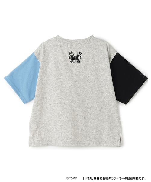 b・ROOM(ビールーム)の「【大人気カラー再入荷】【トミカ】【防汚・速乾・UV】【カイテキ天竺】TOMICA集合配色Tシャツ(Tシャツ/カットソー・キッズ・チャコール/トップグレー/オフホワイト・100cm/120cm/90cm/130cm/110cm)」の7枚目の写真