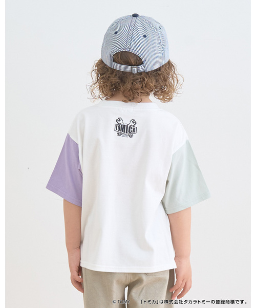b・ROOM(ビールーム)の「【大人気カラー再入荷】【トミカ】【防汚・速乾・UV】【カイテキ天竺】TOMICA集合配色Tシャツ(Tシャツ/カットソー・キッズ・チャコール/トップグレー/オフホワイト・100cm/120cm/90cm/130cm/110cm)」の18枚目の写真