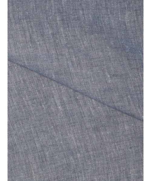 SUIT SQUARE(スーツスクエア)の「レギュラーカラーシャツ/長袖/ウォッシャブル/コットンリネンダンガリー/無地(ビジネスシャツ・メンズ・ベージュ/ブルー/ホワイト・M/L/S/LL)」の5枚目の写真