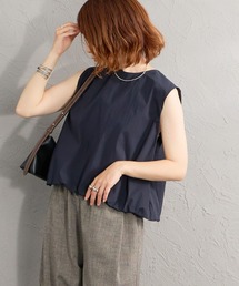【WEB限定】[mizuiro ind/ミズイロインド] 2WAY バルーンヘム ノースリーブシャツ