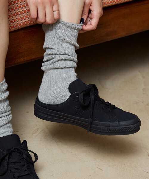 CONVERSE（コンバース）の「CONVERSE/コンバース ONE STAR SUEDE MULE/ワンスター スエード ミュール[23.0~25.0cmサイズ展開]　限定展開（スニーカー・レディース・ブラック/ブラウン・25.0cm/23.0cm/24.0cm）」の7枚目の写真