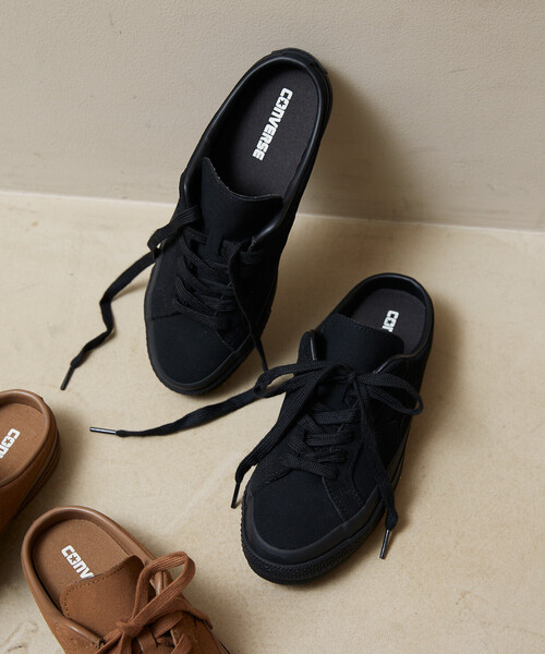 CONVERSE（コンバース）の「CONVERSE/コンバース ONE STAR SUEDE MULE/ワンスター スエード ミュール[23.0~25.0cmサイズ展開]　限定展開（スニーカー・レディース・ブラック/ブラウン・25.0cm/23.0cm/24.0cm）」の6枚目の写真