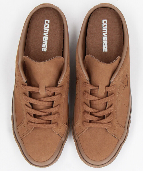 CONVERSE（コンバース）の「CONVERSE/コンバース ONE STAR SUEDE MULE/ワンスター スエード ミュール[23.0~25.0cmサイズ展開]　限定展開（スニーカー・レディース・ブラック/ブラウン・25.0cm/23.0cm/24.0cm）」の4枚目の写真