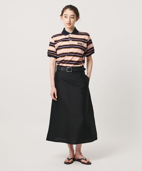 Scye（サイ）の「【別注】＜Scye ＞ボーダー ポロシャツ ‐united LOVE project 2026（Tシャツ/カットソー・レディース・ネイビー・38）」の3枚目の写真