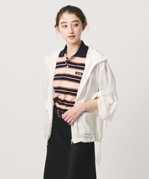 Scye（サイ）の「【別注】＜Scye ＞ボーダー ポロシャツ ‐united LOVE project 2026（Tシャツ/カットソー・レディース・ネイビー・38）」の4枚目の写真