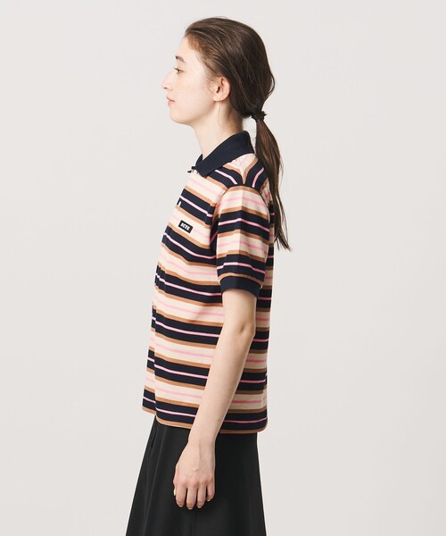 Scye（サイ）の「【別注】＜Scye ＞ボーダー ポロシャツ ‐united LOVE project 2026（Tシャツ/カットソー・レディース・ネイビー・38）」の7枚目の写真