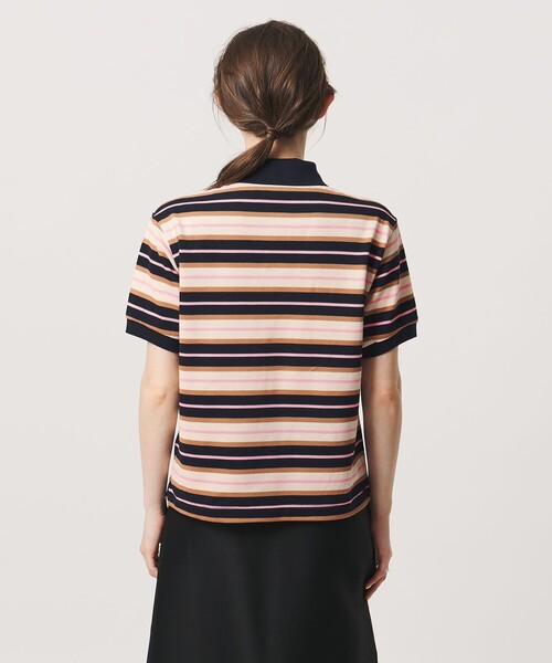 Scye（サイ）の「【別注】＜Scye ＞ボーダー ポロシャツ ‐united LOVE project 2026（Tシャツ/カットソー・レディース・ネイビー・38）」の8枚目の写真