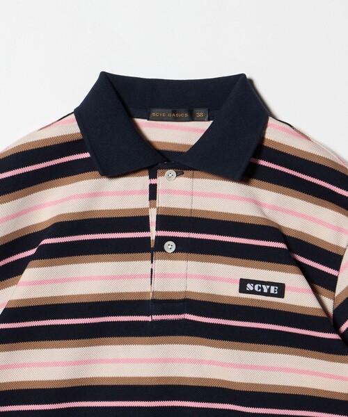 Scye（サイ）の「【別注】＜Scye ＞ボーダー ポロシャツ ‐united LOVE project 2026（Tシャツ/カットソー・レディース・ネイビー・38）」の11枚目の写真