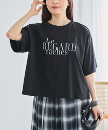 ワイドシルエットロゴTシャツ|大人カジュアル/こなれ感 / 抜け感/オーバーサイズ/ゆるシルエット/半袖