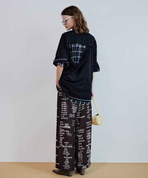 MAISON SPECIAL(メゾンスペシャル)の「【2026Summer PRE-ORDER】Handro Go Easy Pants/ハンドロゴイージーパンツ(その他パンツ・レディース・ブラック/ホワイト/レッド・36/38)」の5枚目の写真