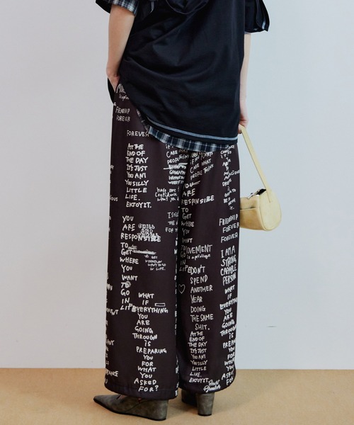 MAISON SPECIAL(メゾンスペシャル)の「【2026Summer PRE-ORDER】Handro Go Easy Pants/ハンドロゴイージーパンツ(その他パンツ・レディース・ブラック/ホワイト/レッド・36/38)」の7枚目の写真